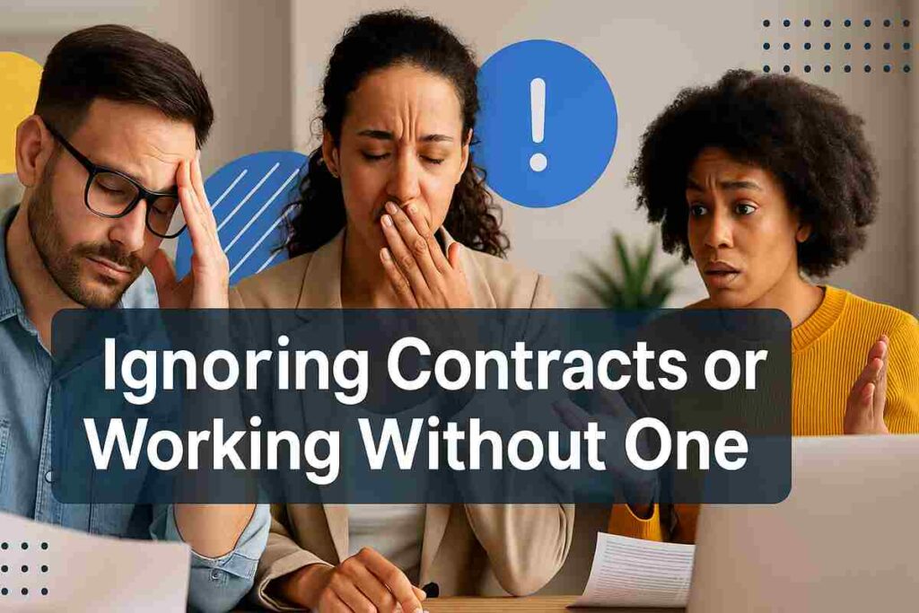 Ignoring Contracts or Working Without One