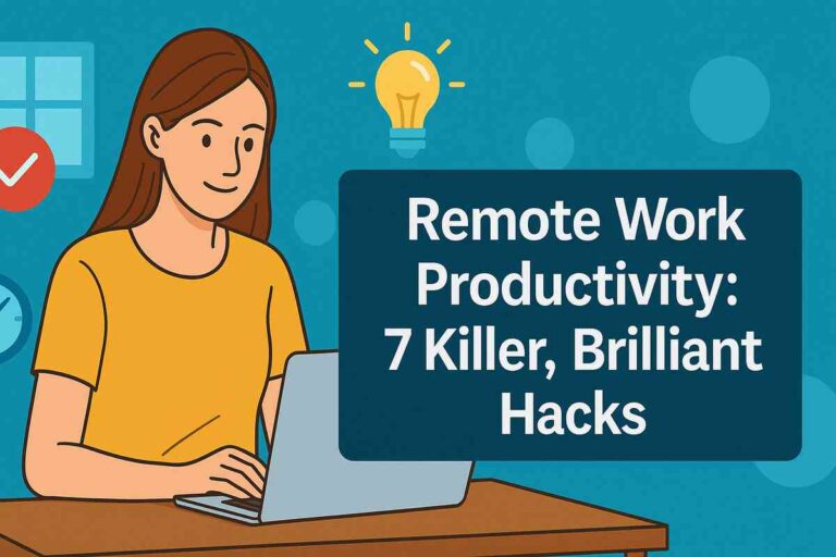 Remote Work Productivity 7 Killer, Brilliant Hacks