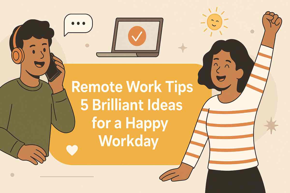 Remote Work Tips 5 Brilliant Ideas for a Happy Workday