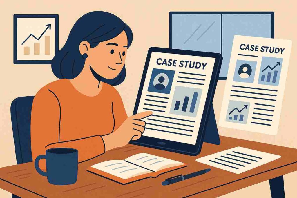Curate Case Studies, Not Just Projects
