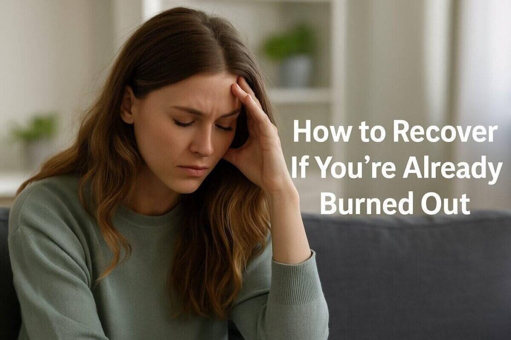 How to Recover If You're Already Burned Out
