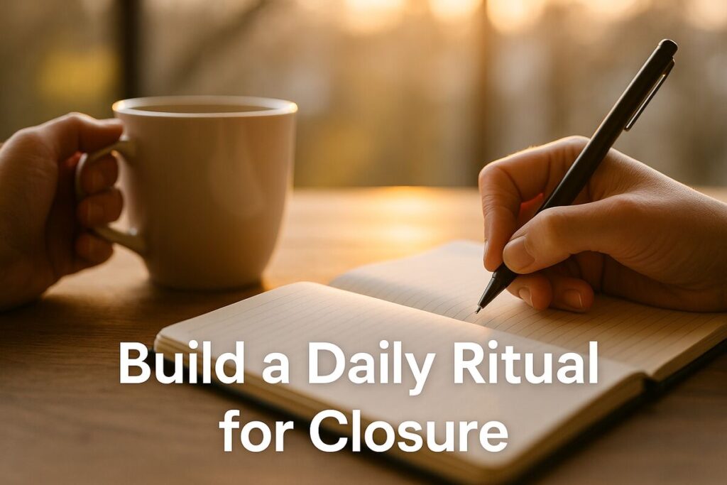 Build a Daily Ritual for Closure