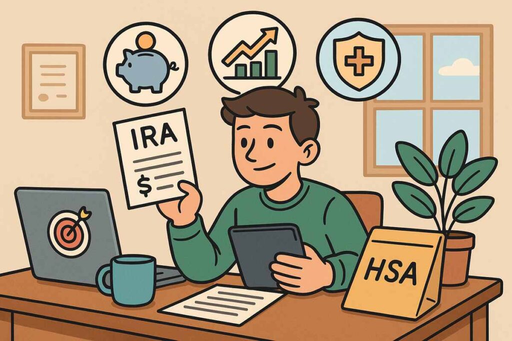 Consider Retirement and Health Savings Accounts