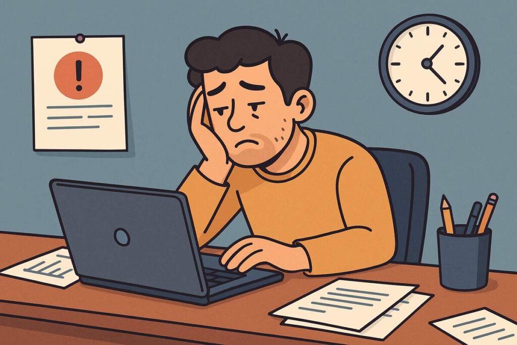 Declining Work Quality and Missed Deadlines