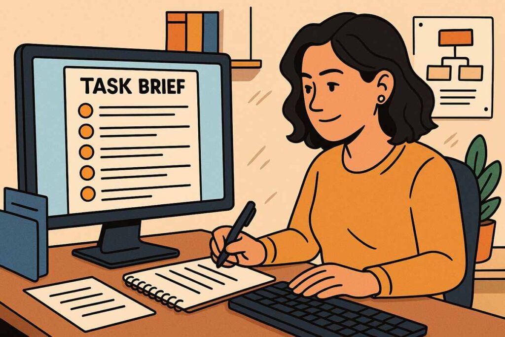 Use Detailed Task Briefs to Avoid Back‑and‑Forth Clarification