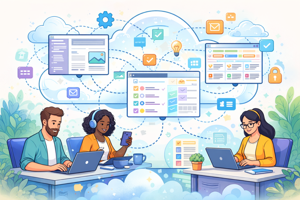 All‑in‑One Workspaces (Docs, Tasks & Knowledge)